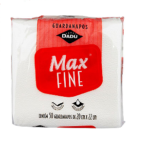 Guardanapo Maxfine 20cm x 22cm com 50 unidades