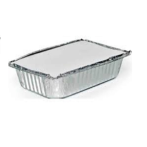 Bandeja Marmita Alumínio Tampa Mello M220 2000ml 100 unidades