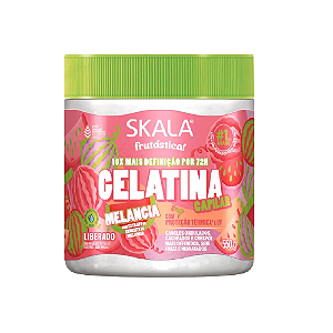 Gelatina Capilar Skala Frutástica Melancia com Proteção Térmica e UV 550g