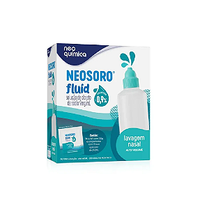 Neosoro Fluid Alto Volume 0,9% para Lavagem Nasal com 30 Sachês e Frasco Aplicador de 240ml