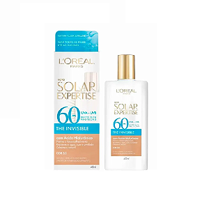 Protetor Solar Facial L'Oréal Paris Solar Expertise The Invisible FPS 60 Cor 3.0 40ml
