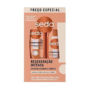 Shampoo + Condicionador Seda Colágeno e Vitamina C 300ml e 190ml