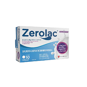 Zerolac 10.000 U.FCC com 10 Comprimidos Mastigáveis