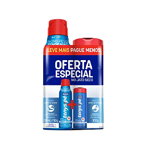 Desodorante para os Pés Tenys Pé Baruel Original Jato Seco 150ml e Tenys Pé Baruel Talco 100g