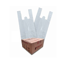 Sacola Plástica Philippi 30cm × 45cm  Branca com 5kg