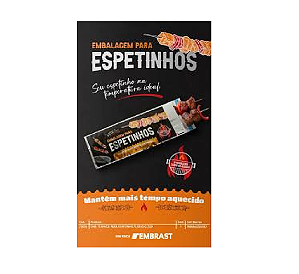 Saco Térmico  para Espetinho 200 Unidades