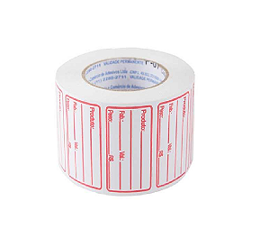 Etiqueta Fitacrel F-07 50 x 30mm Rolo com 20m e 660 Etiquetas