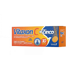 Vitamina C + Zinco Sabor Laranja com 10 Comprimidos Efervescentes