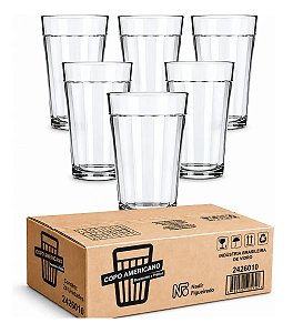 Copo Lagoinha Americano 24 Unidades Vidro Nadir 190ml