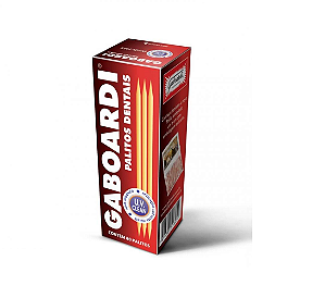 Palito de Dente Gaboardi com 80 unidades