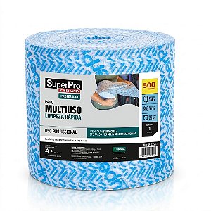 Pano Multiuso SuperPro Bettanin Picote 21m x 20cm Ref SP277150AZ com 500 Panos Azul
