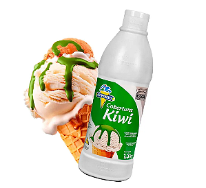Cobertura Para Sorvete Sabor Kiwi Selecta 1,3kg