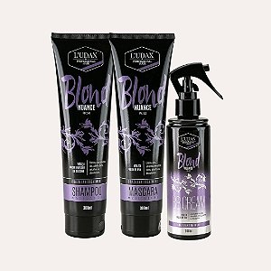 KIT MATIZADOR CAPILAR SHAMPOO, MÁSCARA, BB CREAM BLOND NUANCE LUDAX PROFESSIONAL