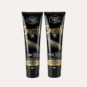 KIT DE TRATAMENTO PÓS ALISAMENTO SHAMPOO E MÁSCARA SMOOTH LINE LUDAX PROFESSIONAL