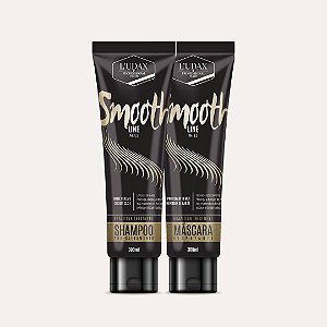 KIT PÓS ALISAMENTO SHAMPOO E MÁSCARA SMOOTH LINE LUDAX