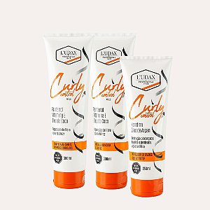 KIT DEFINIDOR DE CACHOS CURLY CONTROL COM SHAMPOO, MASCARA E MODELADOR