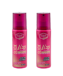 Kit Escova Temporária Slick Liss Ludax Professional 200ml - 02 unidades Liso Instantâneo