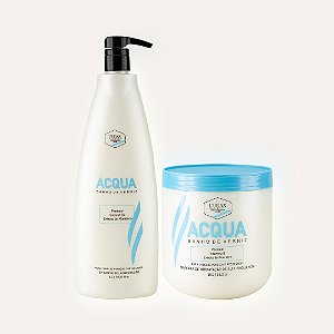 KIT DE HIDRATAÇÃO CAPILAR ACQUA BANHO DE VERNIZ LUDAX PROFESSIONAL