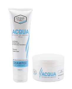 Kit Hidratação Acqua Banho de Verniz Ludax Professional - Shampoo e Máscara