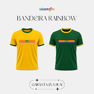 Camiseta Bandeira Rainbow