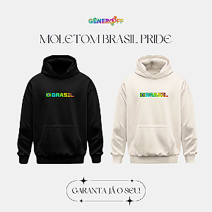 Blusa de Moletom Brasil Pride