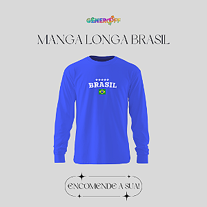 Camiseta Manga Longa Brasil