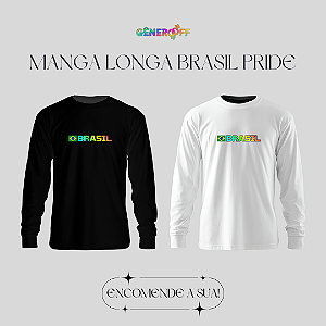 Camiseta Manga Brasil Pride