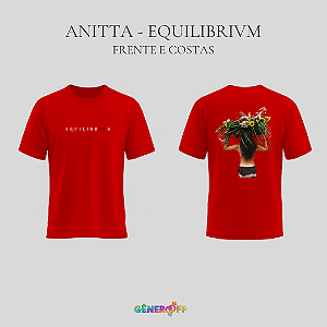 Camiseta Anitta - Equilibrivm (Frente & Costas)