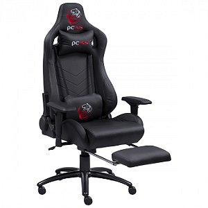 CADEIRA GAMER MAD RACER V12 PRETA EM MATERIAL SINTETICO - MADV12PTCDG