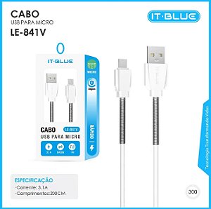 Cabo It-blue LE-841V V8 2M c/ mola