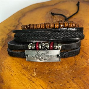 Pulseira Trançada Pena