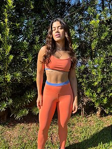 Conjunto fita duplo laranja e azul