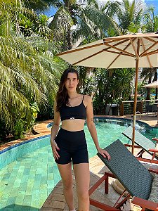 Conjunto fita short preto