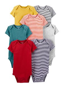 Kit Body Carter's 7 Peças Manga Curta