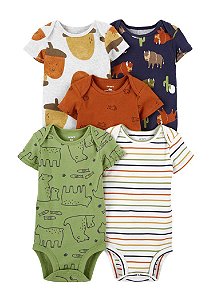 Kit Body Carter's 5 Peças Manga Curta