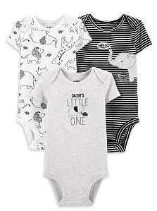 Kit Body Carter's 3 Peças Manga Curta