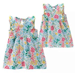 Vestido de Verão Florido Branco