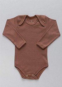 Body Bebê Algodão Manga Longa (Várias cores)
