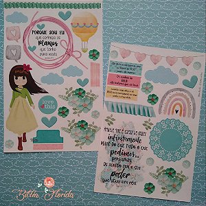Adesivos Transparente para Bible Journaling - Sonhos de Deus