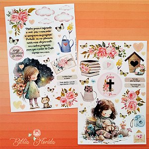 Adesivos Transparente para Bible Journaling  - A Graça que nos move