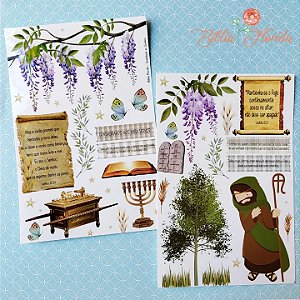 Adesivos Transparentes com devocional - Levítico: Santidade ao Senhor - Bible Journaling