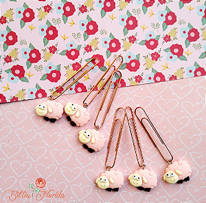 Clips Ovelhinha Rosa
