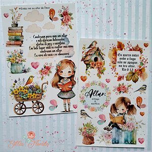 Adesivos Transparente para Bible Journaling - Altar: Entrega & Sacrifício