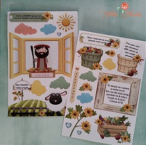 Adesivos Transparente com devocional - Crônicas: Jabez - Bible Journaling