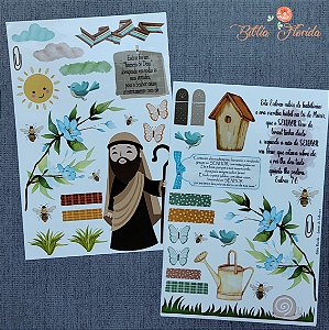 Adesivos transparente com devocional - Esdras: Sacerdote e Escriba
