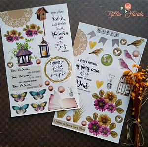 Adesivos transparentes para Bible Journaling - Palavra de Deus