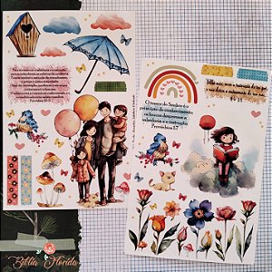Adesivos Transparente com devocional - PROVÉRBIOS: Sabedoria & Instrução- Bible Journaling
