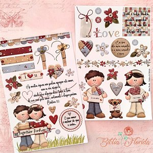 Adesivos Transparente com devocional - CANTARES: Cantares de Salomão - Bible Journaling