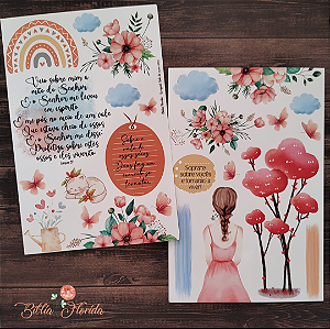 Adesivos Transparente com devocional - EZEQUIEL: Vale dos ossos secos - Bible Journaling