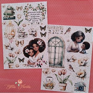 Scrapbook - Maternidade (Negra) - Bible Journaling